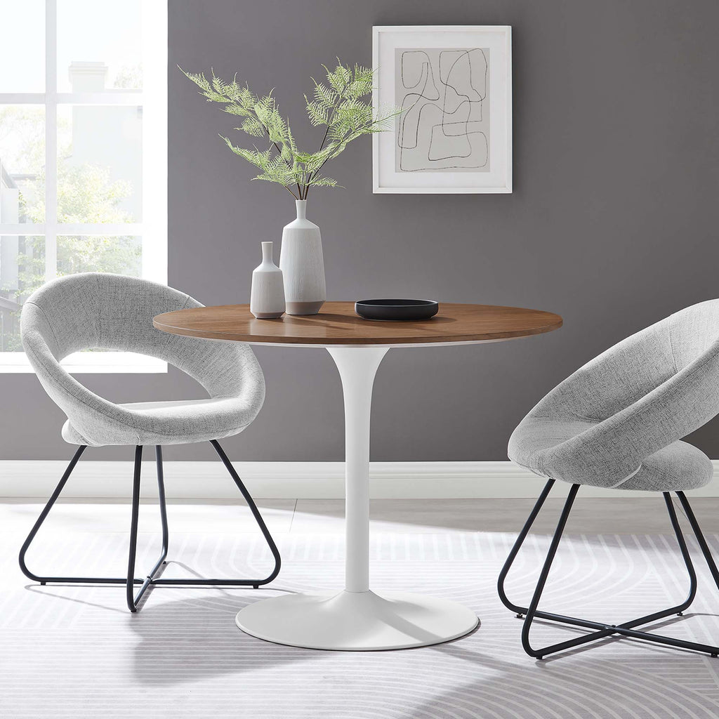 Pursuit 40" Dining Table - Walnut White