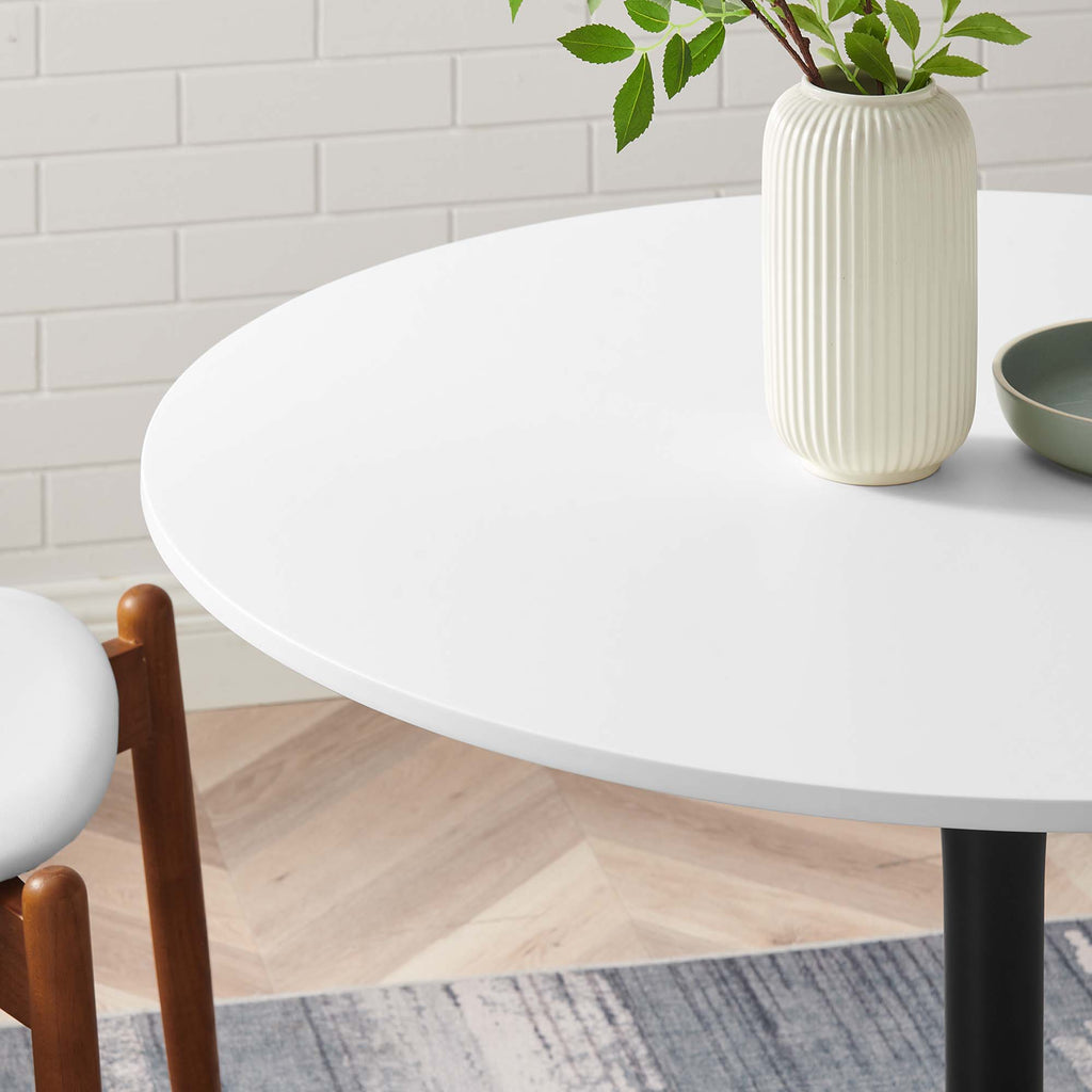 Pursuit 40" Dining Table - White Black