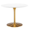 Pursuit 40" Dining Table - White Gold