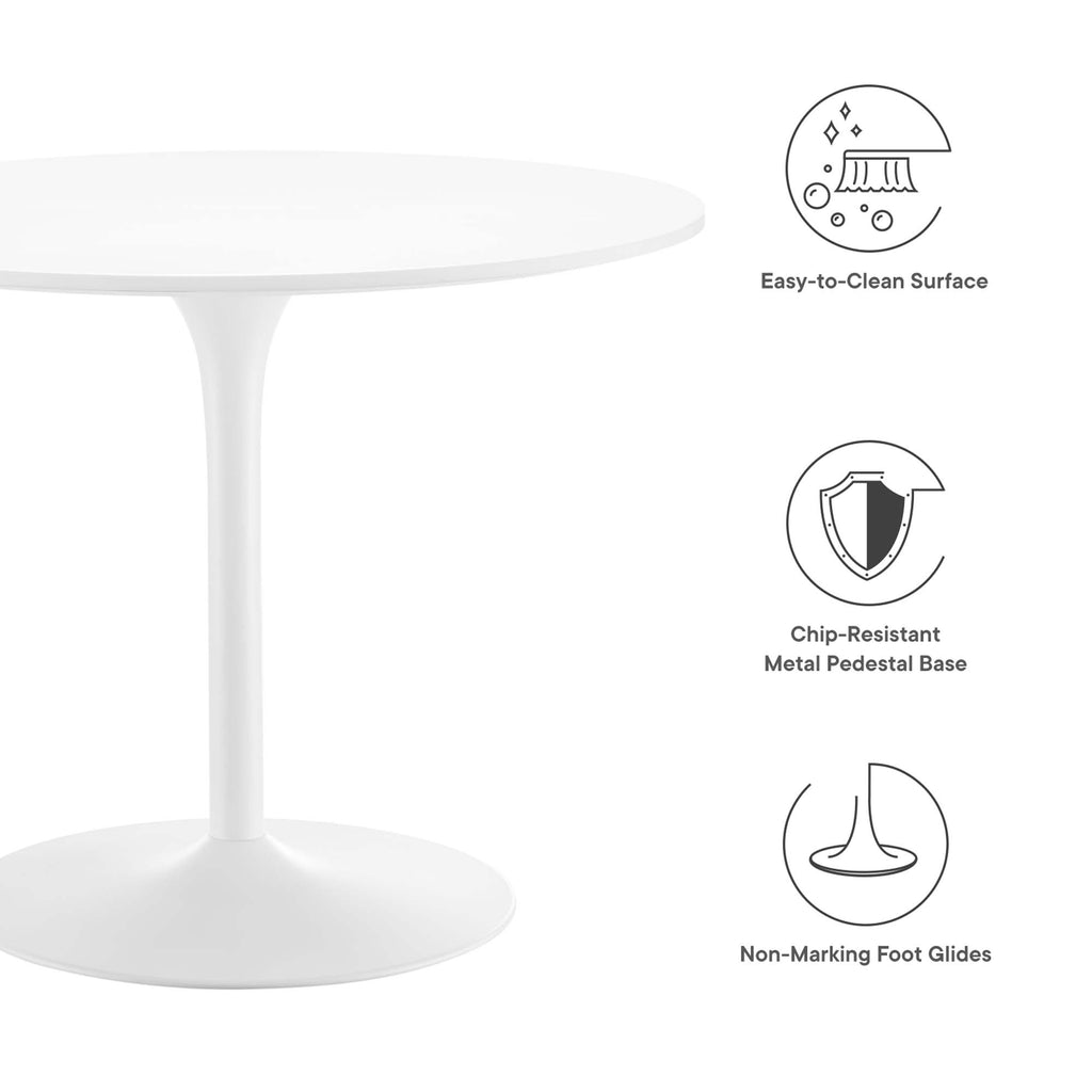 Pursuit 40" Dining Table - White White