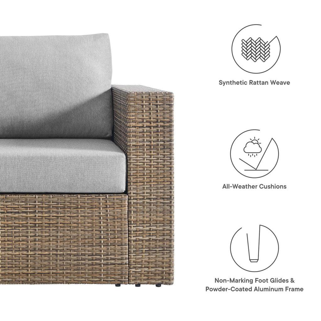 Convene Outdoor Patio Armchair - Cappuccino Gray