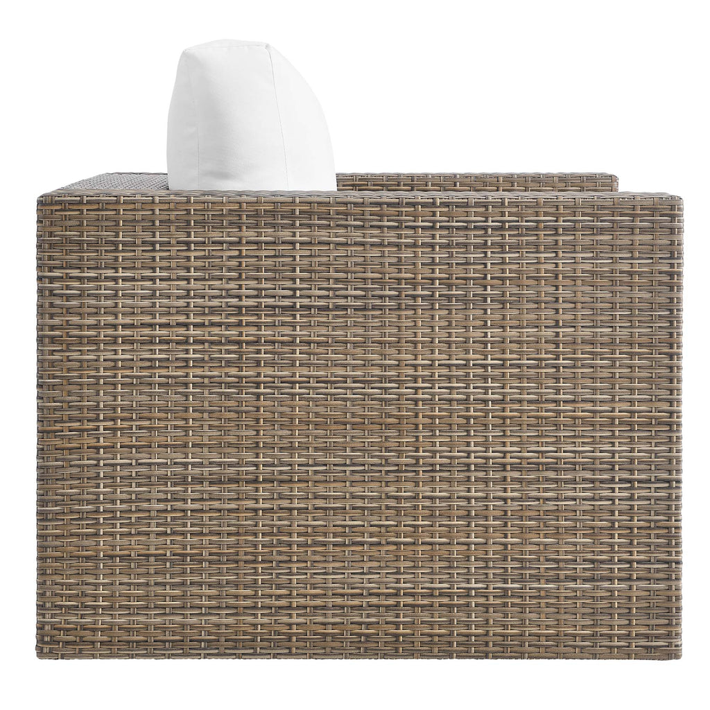 Convene Outdoor Patio Armchair - Cappuccino White