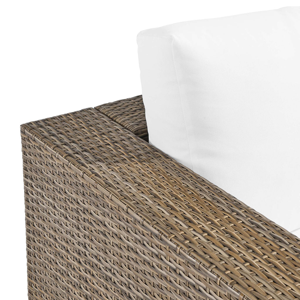 Convene Outdoor Patio Armchair - Cappuccino White