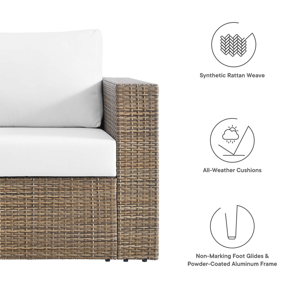 Convene Outdoor Patio Armchair - Cappuccino White
