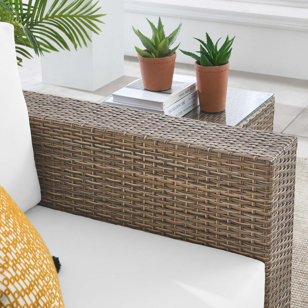 Convene Outdoor Patio Armchair - Cappuccino White