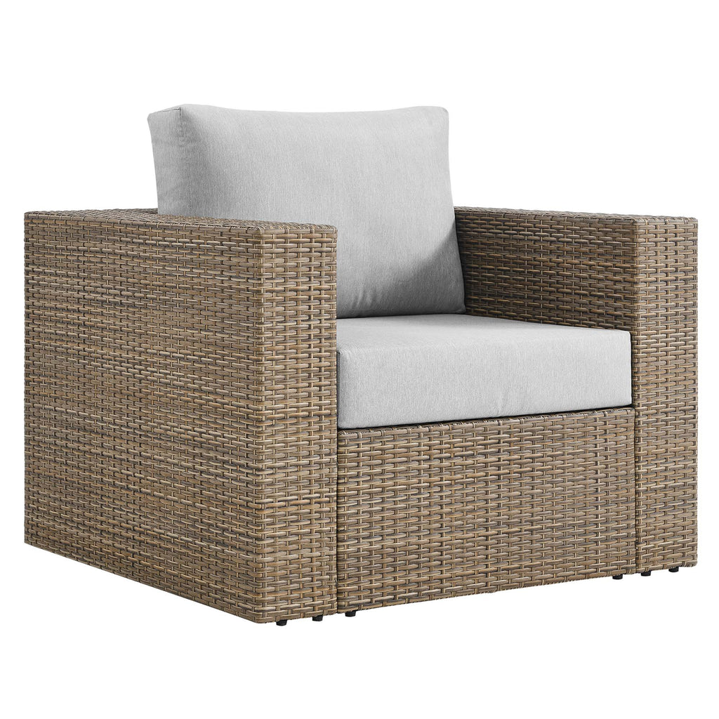 Convene 3-Piece Outdoor Patio Furniture Set - Cappuccino Gray