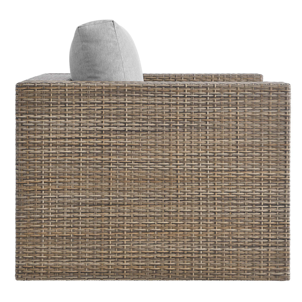 Convene 3-Piece Outdoor Patio Furniture Set - Cappuccino Gray