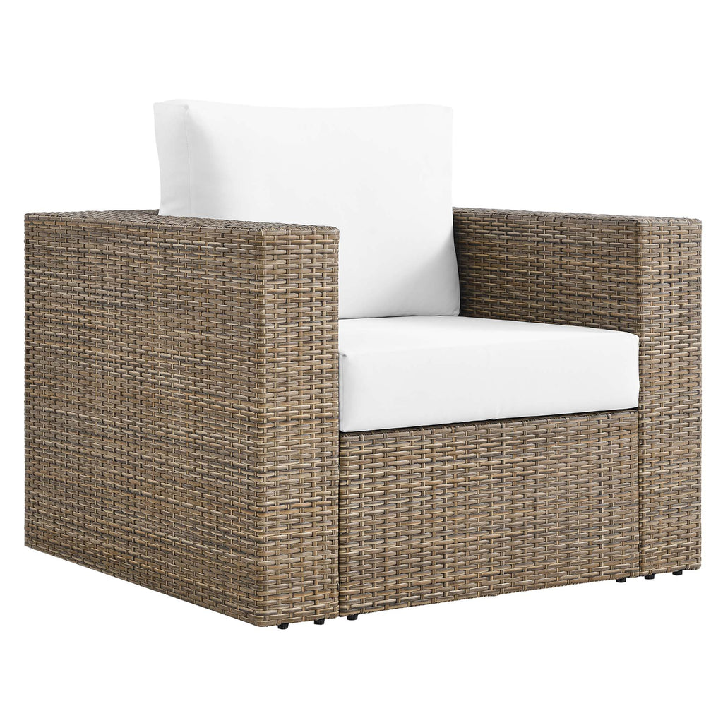Convene 3-Piece Outdoor Patio Furniture Set - Cappuccino White