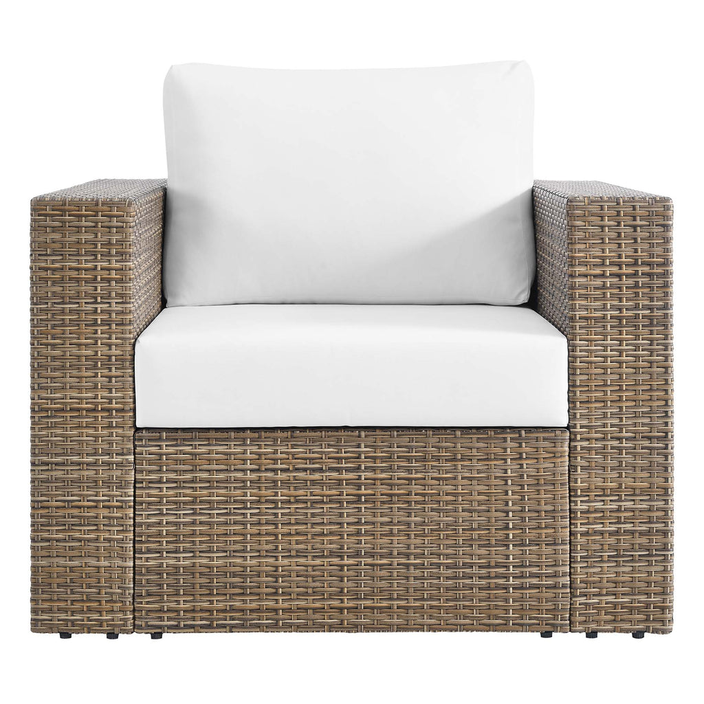 Convene 4-Piece Outdoor Patio Furniture Set - Cappuccino White