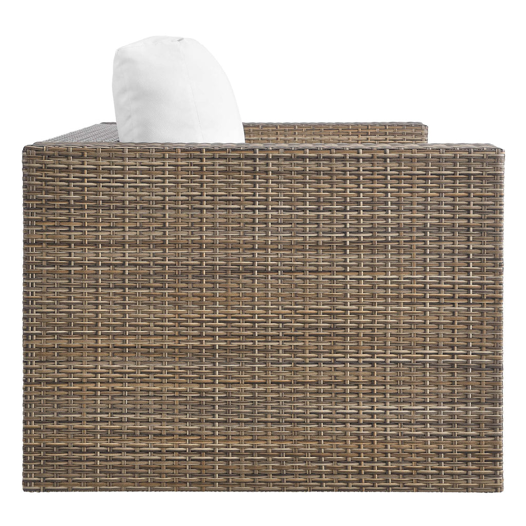 Convene 4-Piece Outdoor Patio Furniture Set - Cappuccino White