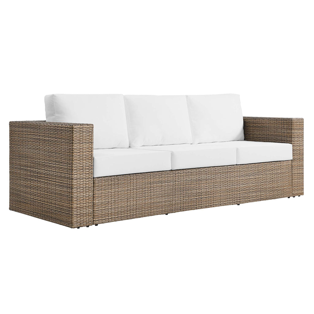 Convene 5-Piece Outdoor Patio Furniture Set - Cappuccino White