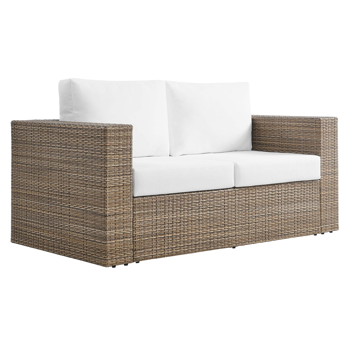 Convene 5-Piece Outdoor Patio Furniture Set - Cappuccino White