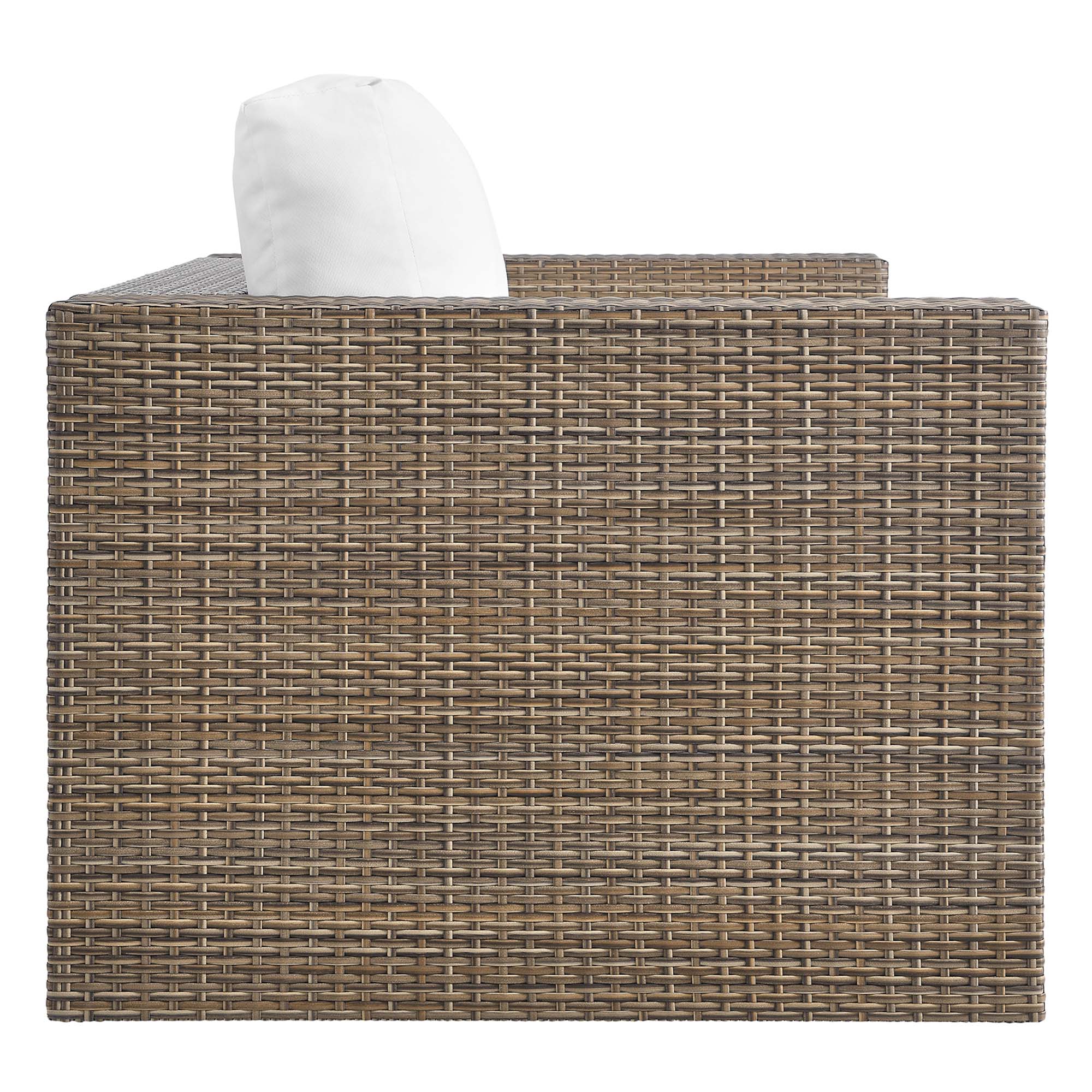 Convene 5-Piece Outdoor Patio Furniture Set - Cappuccino White