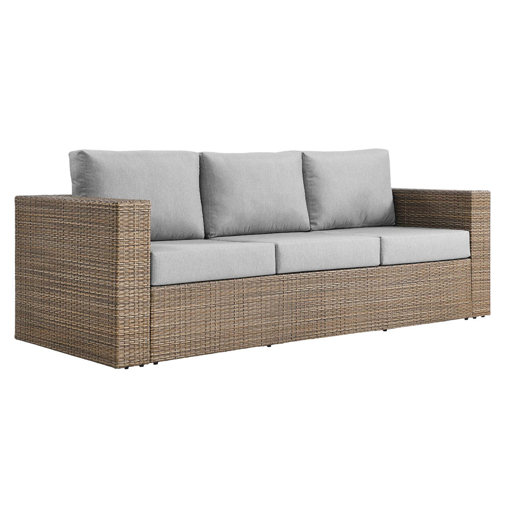 Convene 2-Piece Outdoor Patio Furniture Set - Cappuccino Gray