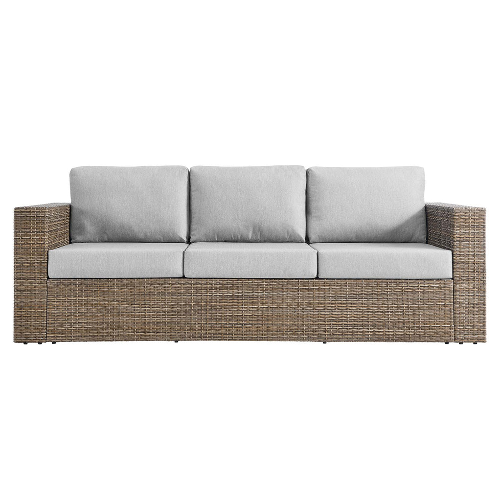 Convene 2-Piece Outdoor Patio Furniture Set - Cappuccino Gray