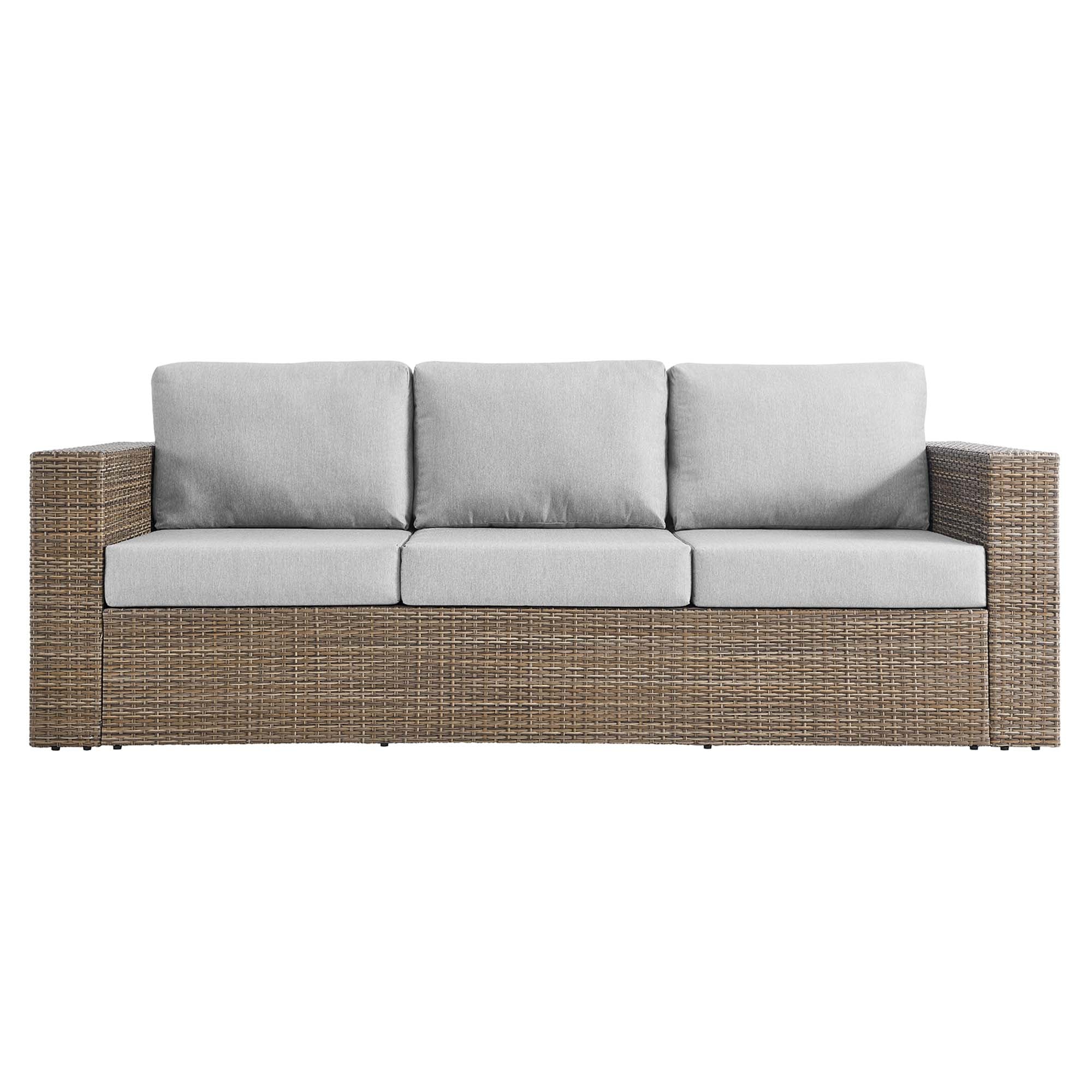 Convene 2-Piece Outdoor Patio Furniture Set - Cappuccino Gray