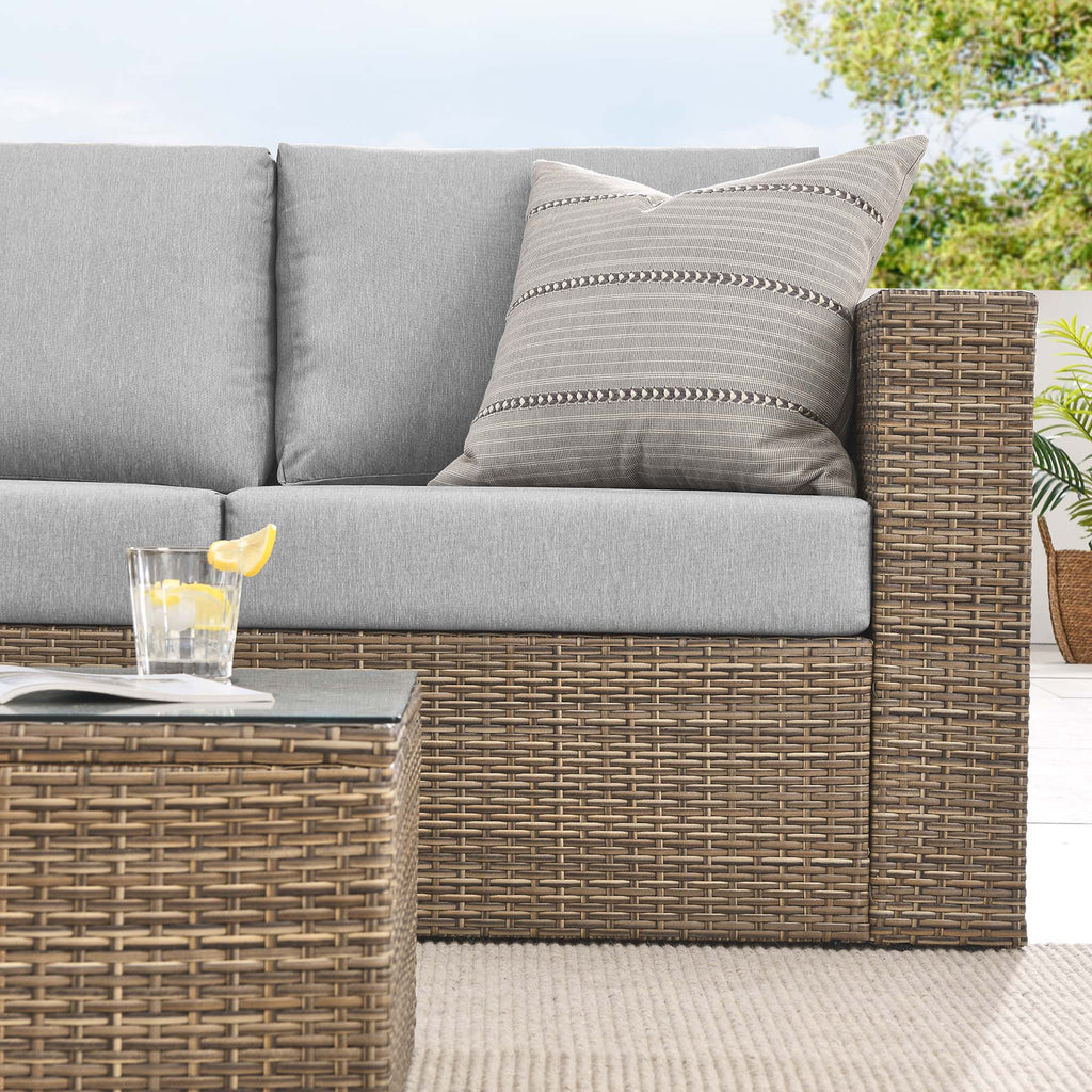 Convene 2-Piece Outdoor Patio Furniture Set - Cappuccino Gray
