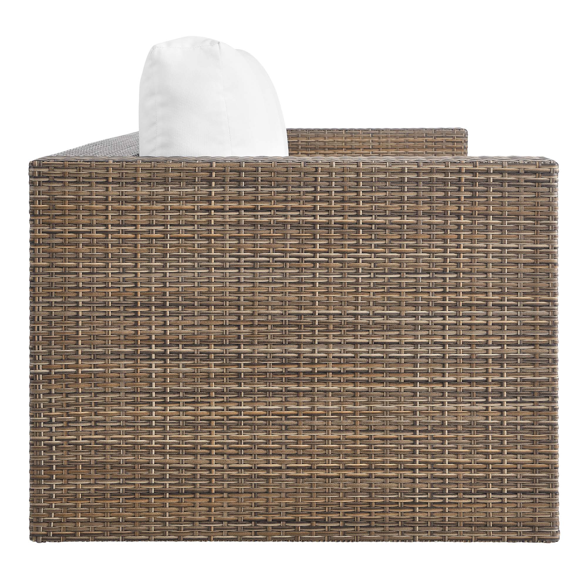 Convene 2-Piece Outdoor Patio Furniture Set - Cappuccino White