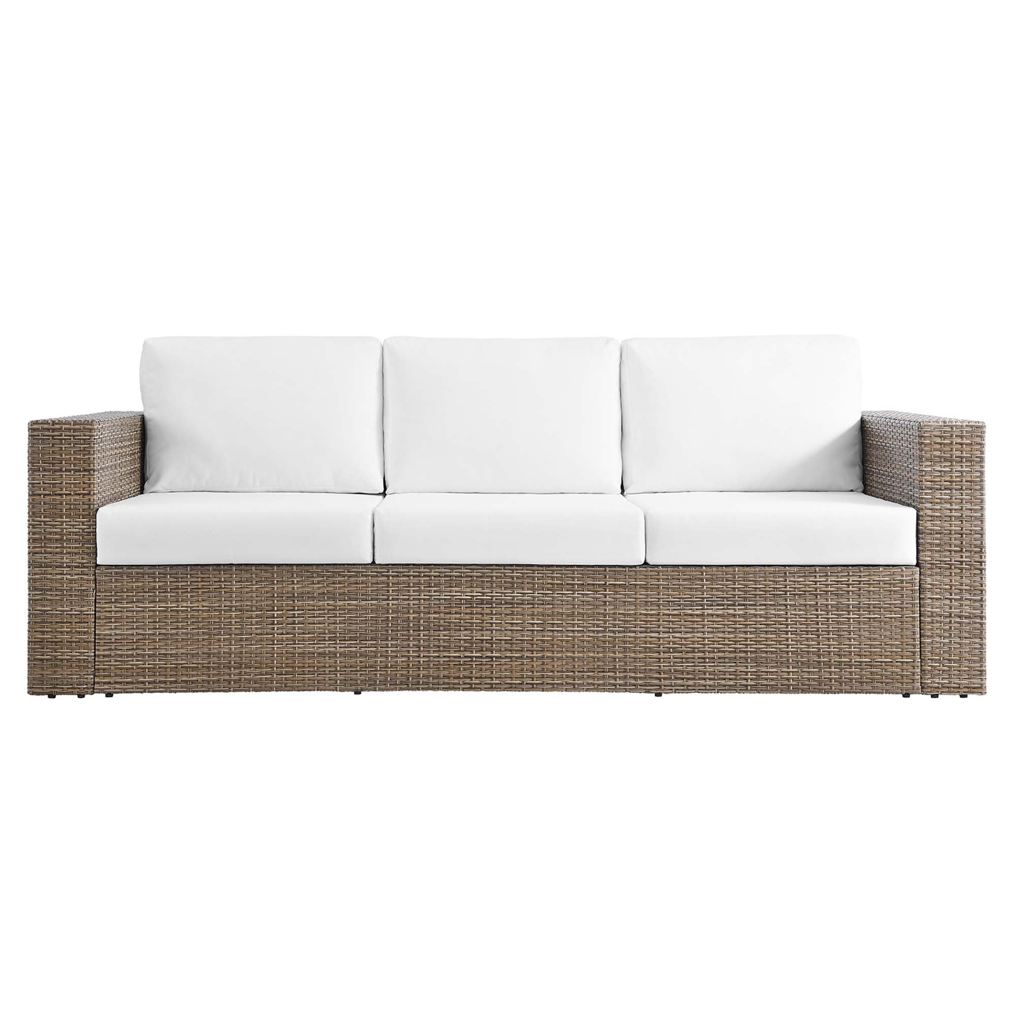 Convene 2-Piece Outdoor Patio Furniture Set - Cappuccino White