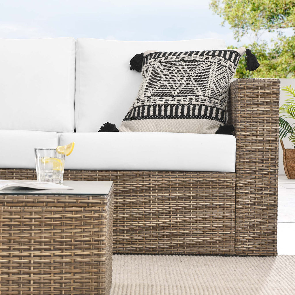 Convene 2-Piece Outdoor Patio Furniture Set - Cappuccino White