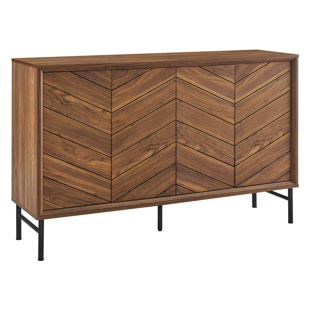 Harper Chevron Sideboard - Walnut