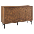 Harper Chevron Sideboard - Walnut