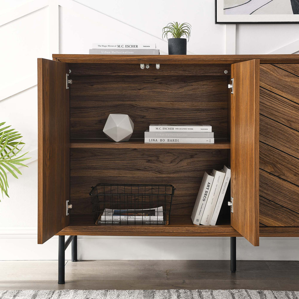 Harper Chevron Sideboard - Walnut