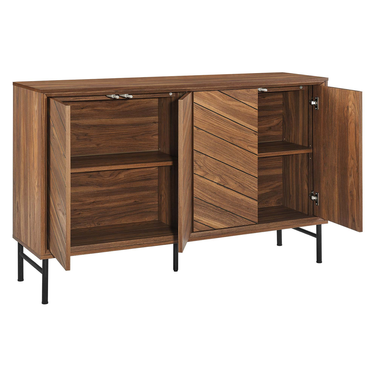 Harper Chevron Sideboard - Walnut