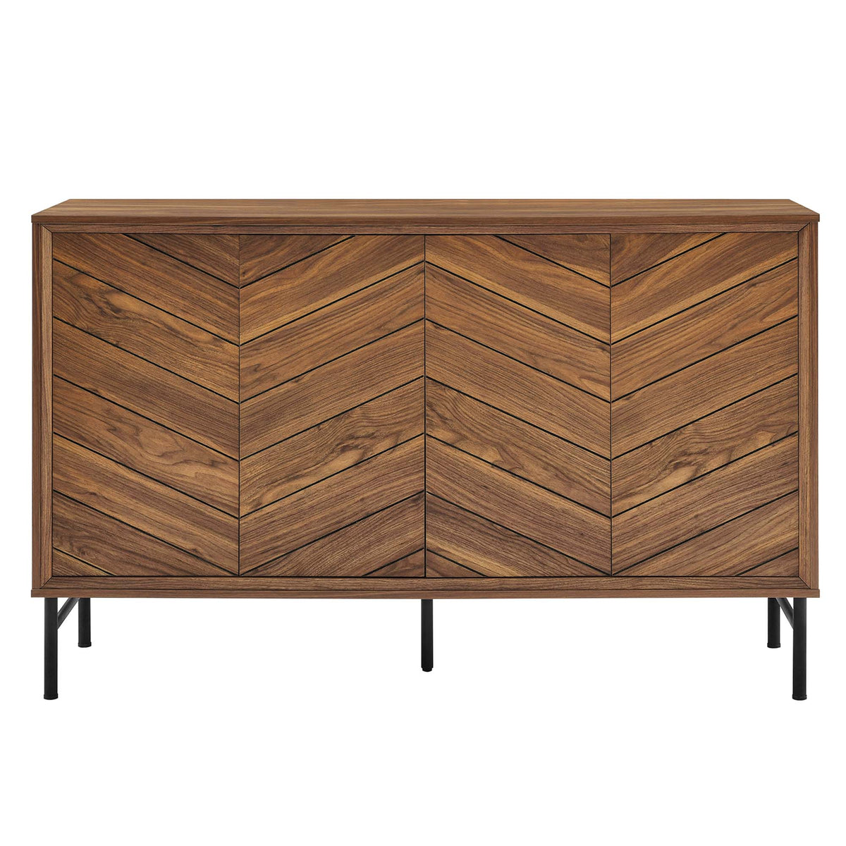 Harper Chevron Sideboard - Walnut