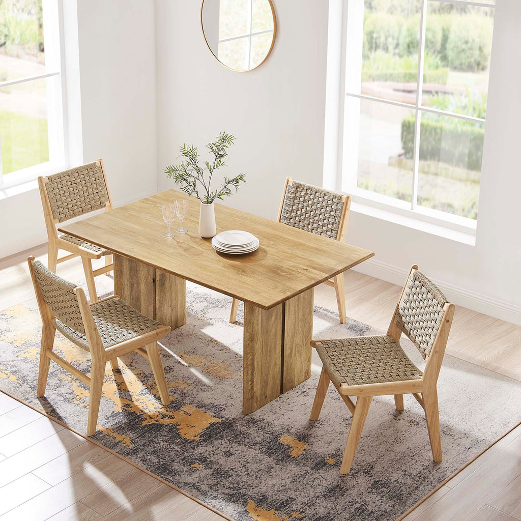 Amistad 60" Wood Dining Table - Oak
