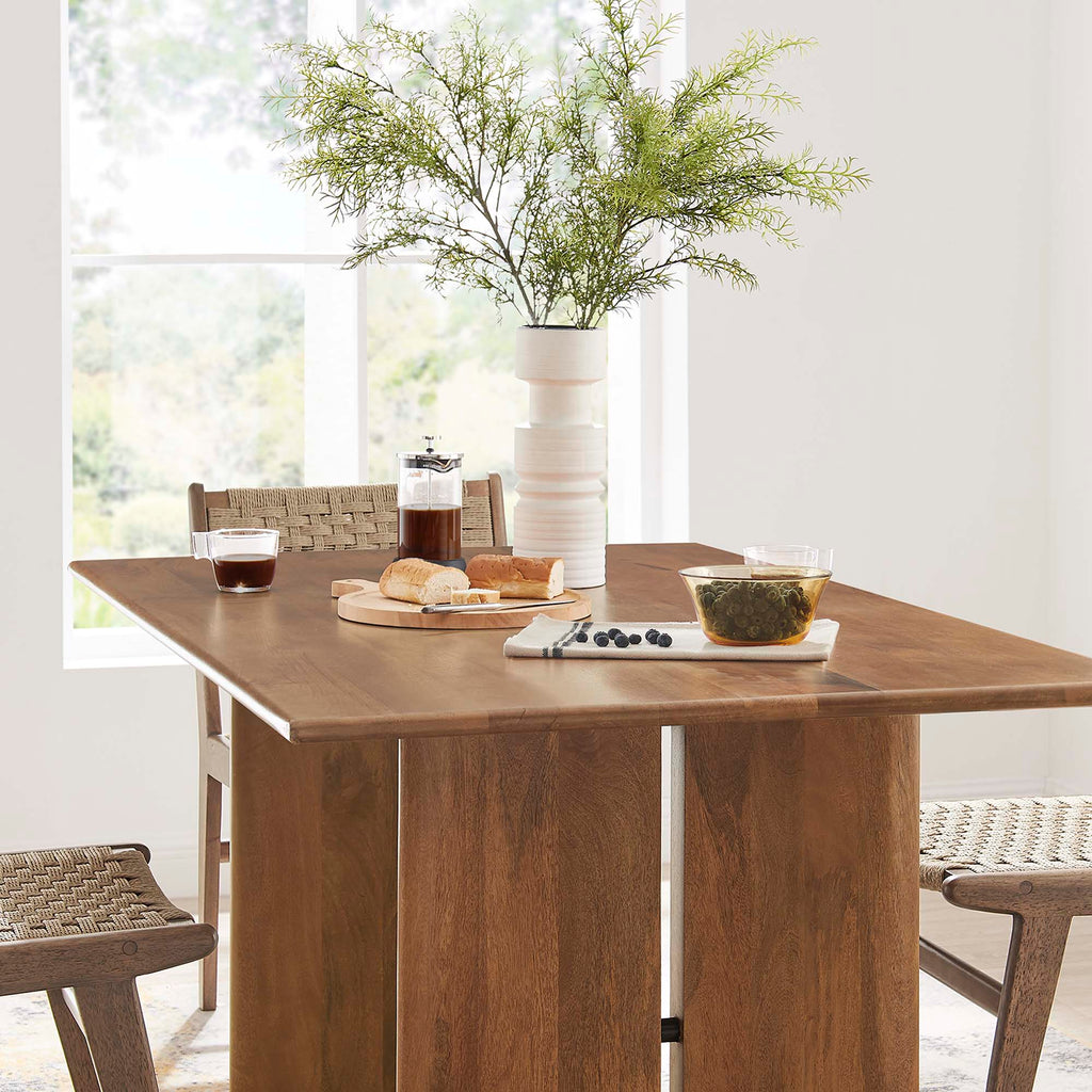 Amistad 60" Wood Dining Table - Walnut