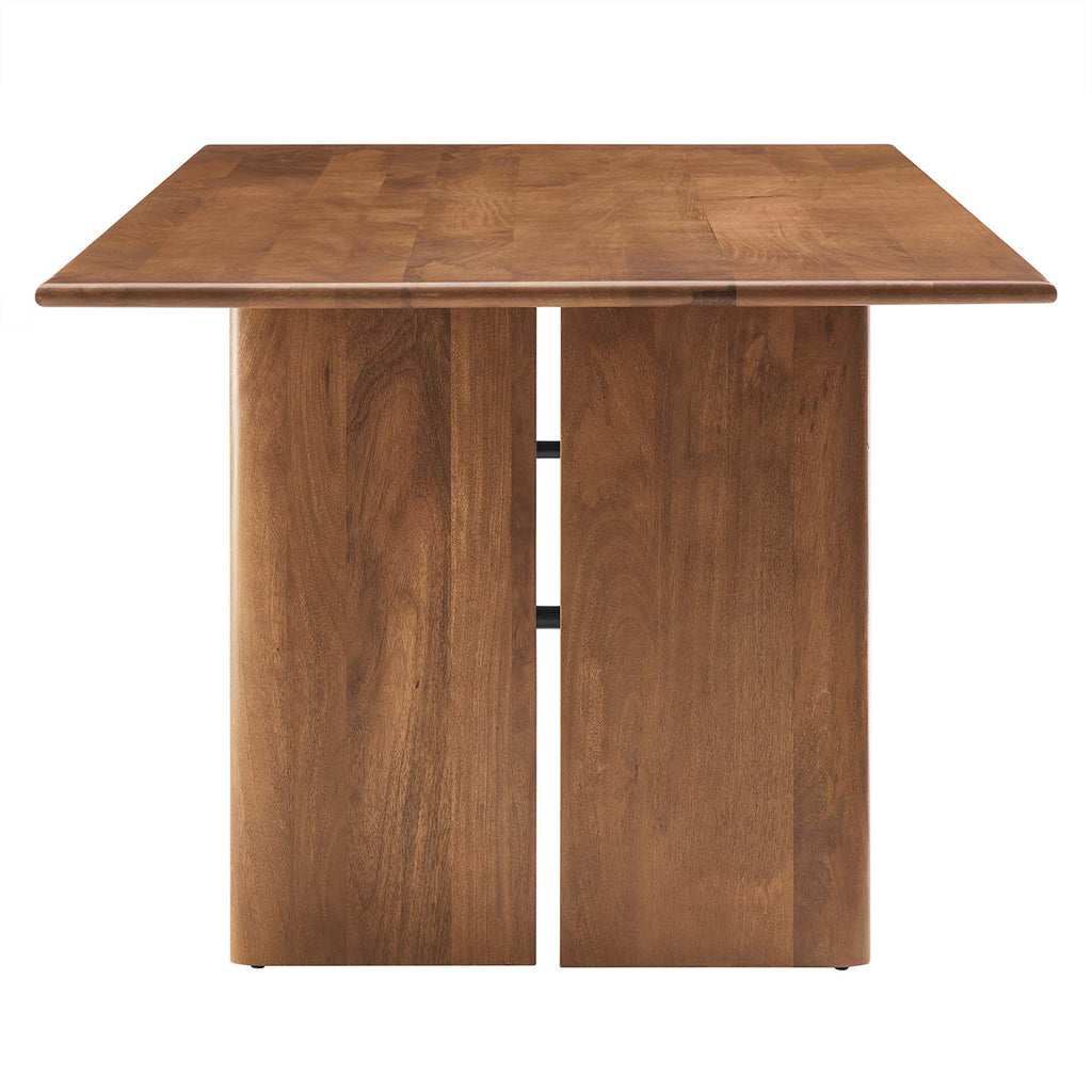Amistad 86" Wood Dining Table - Walnut