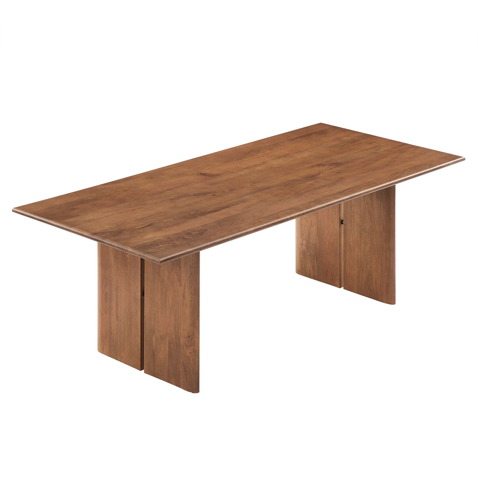 Amistad 86" Wood Dining Table - Walnut
