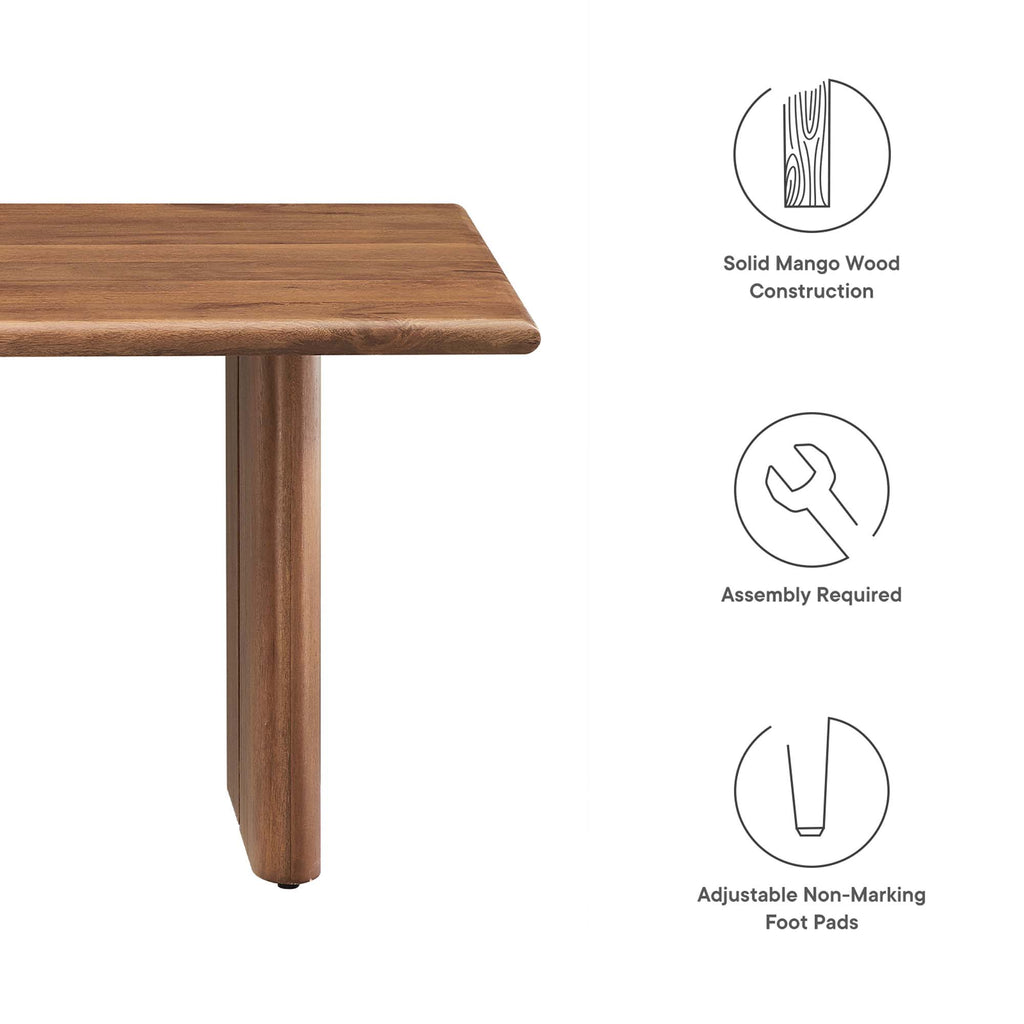Amistad Wood Coffee Table - Walnut