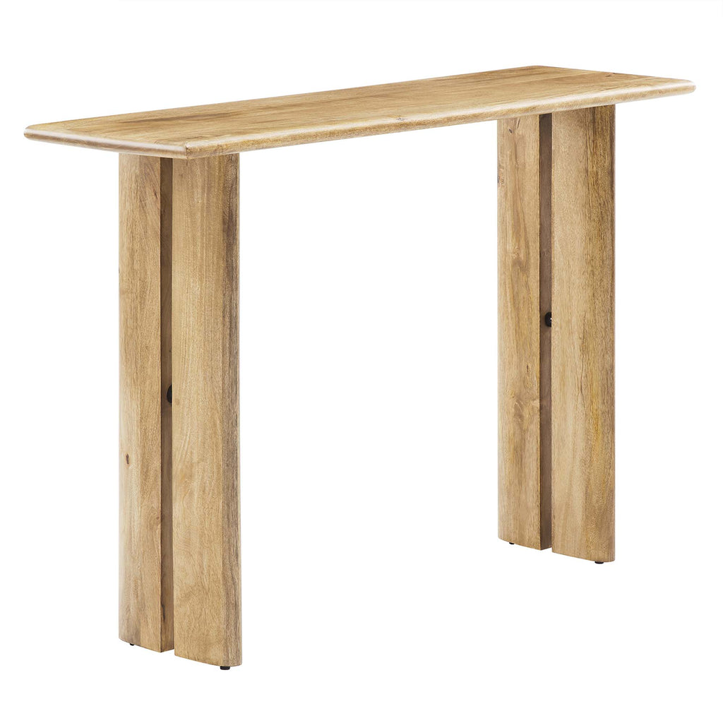 Amistad Wood Console Table - Oak