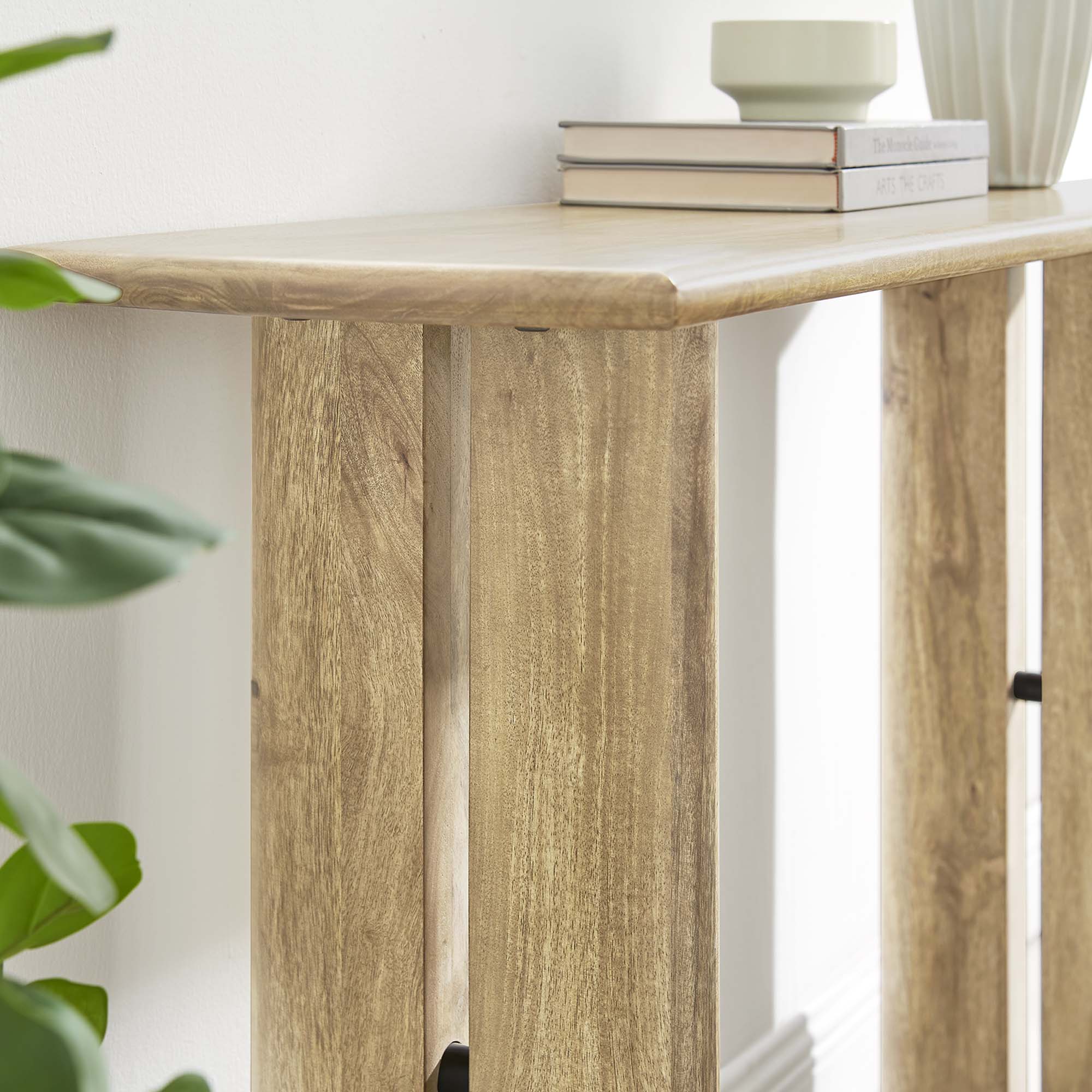 Amistad Wood Console Table - Oak