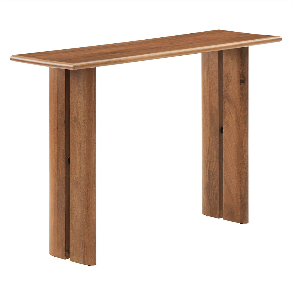 Amistad Wood Console Table - Walnut