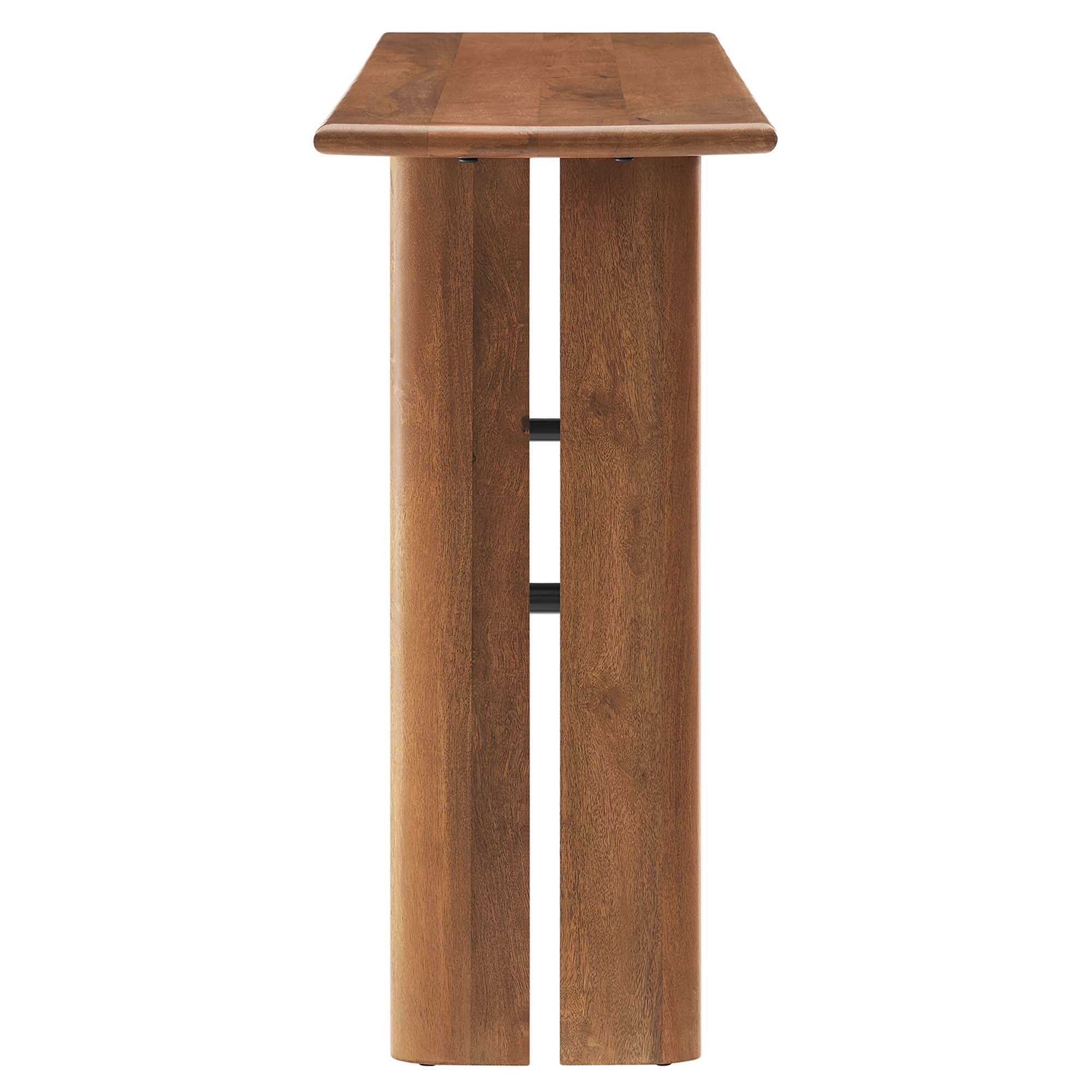 Amistad Wood Console Table - Walnut