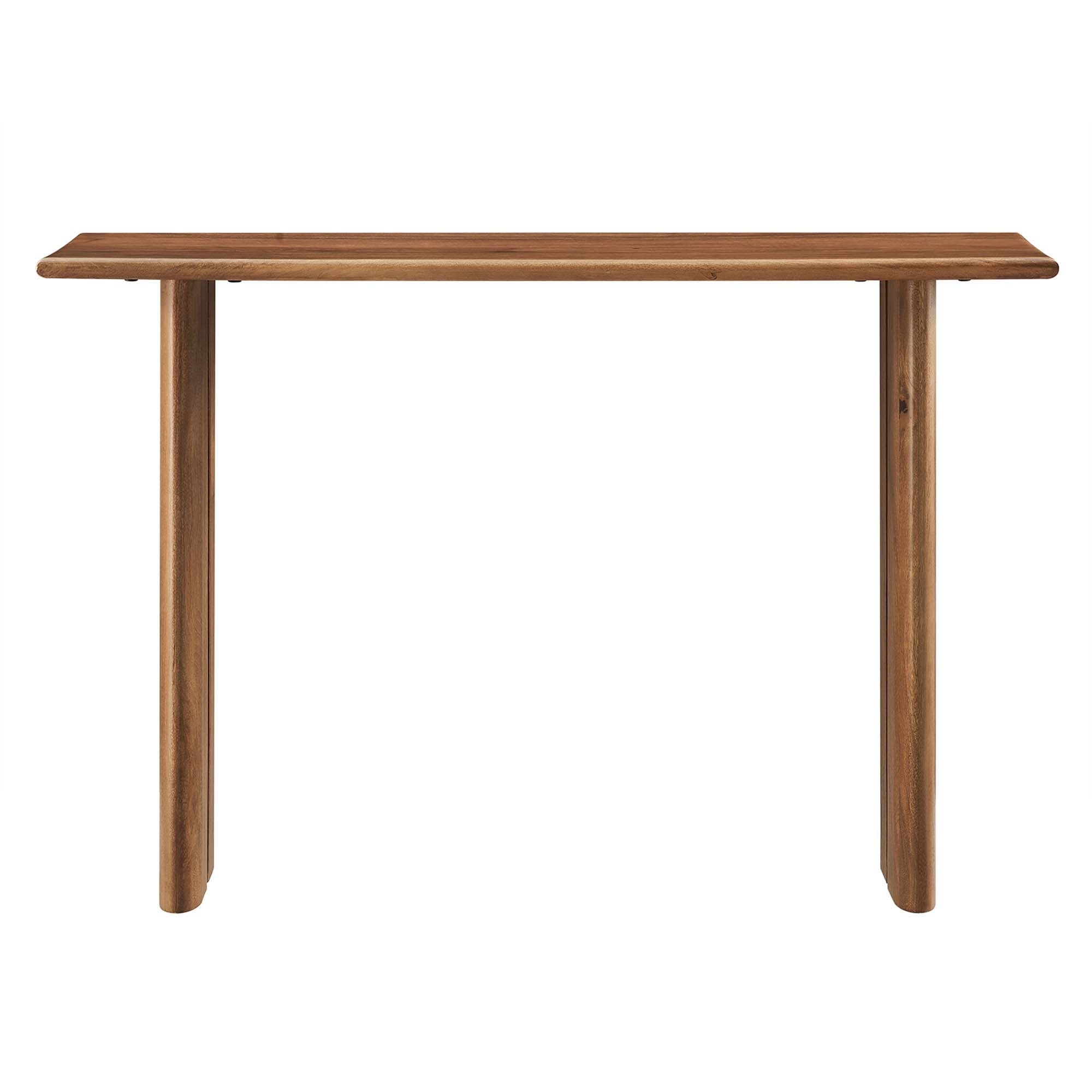 Amistad Wood Console Table - Walnut