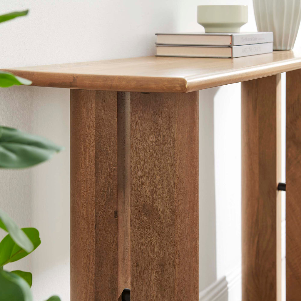 Amistad Wood Console Table - Walnut