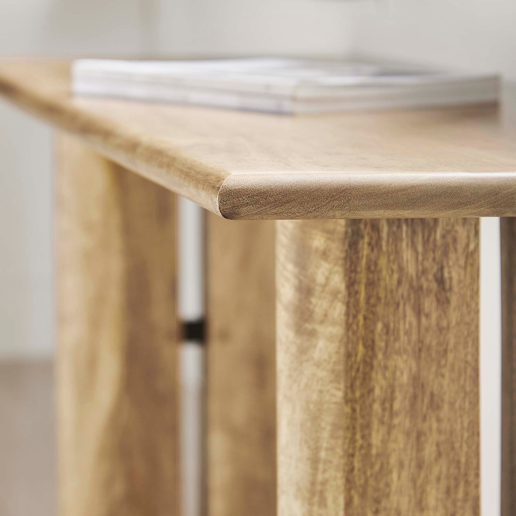 Amistad 46" Wood Bench - Oak