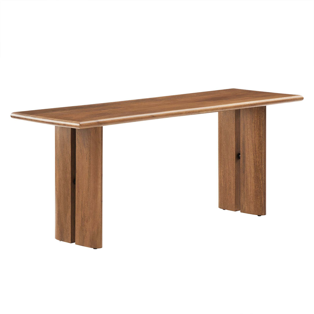 Amistad 46" Wood Bench - Walnut