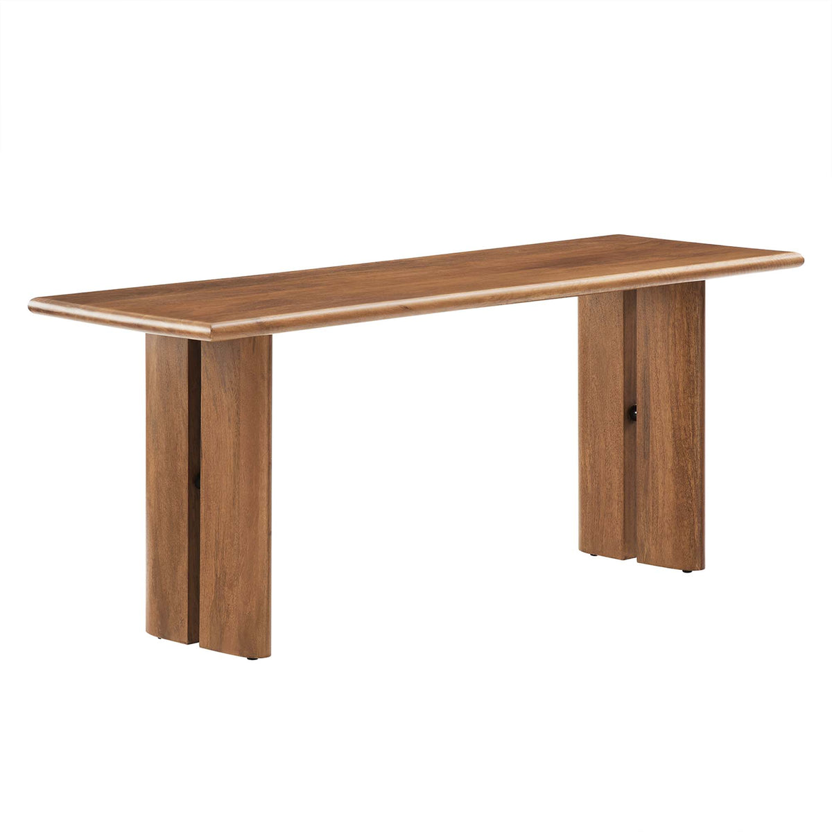 Amistad 46" Wood Bench - Walnut