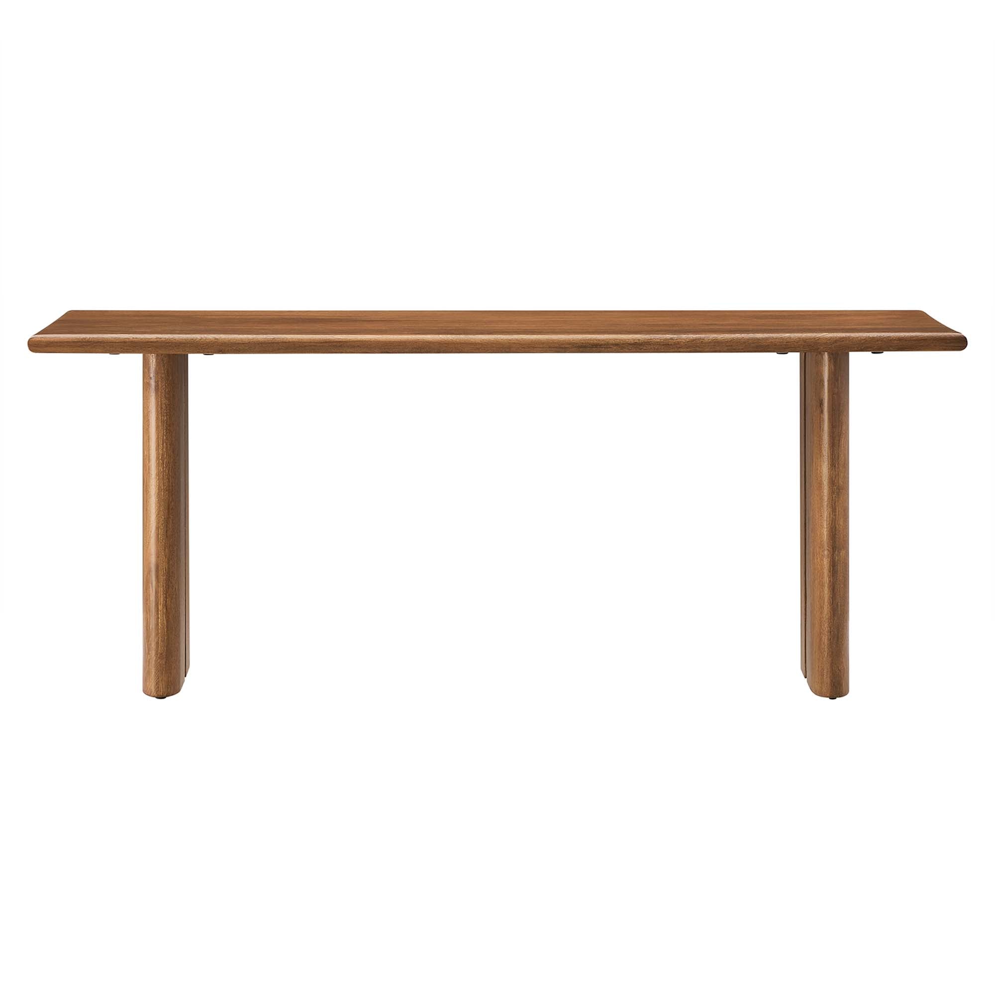 Amistad 46" Wood Bench - Walnut