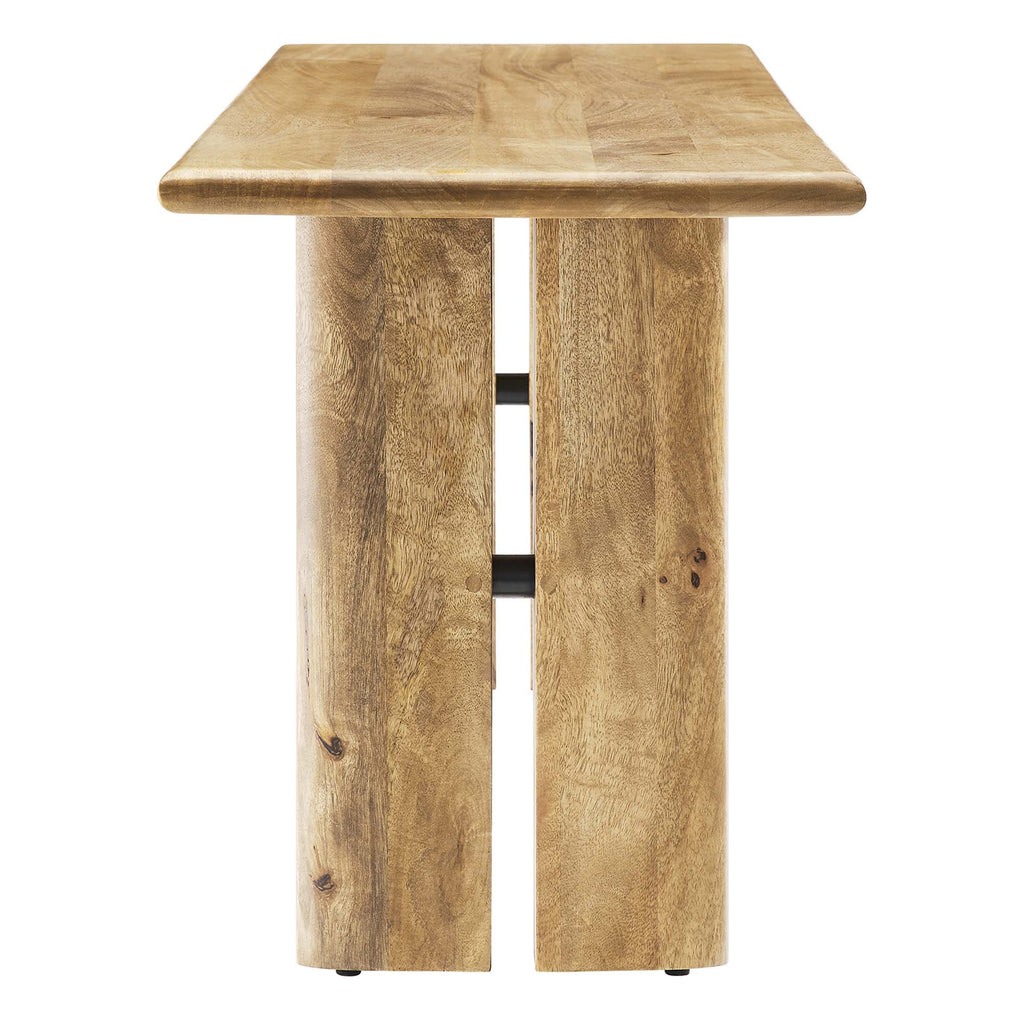 Amistad 58" Wood Bench - Oak