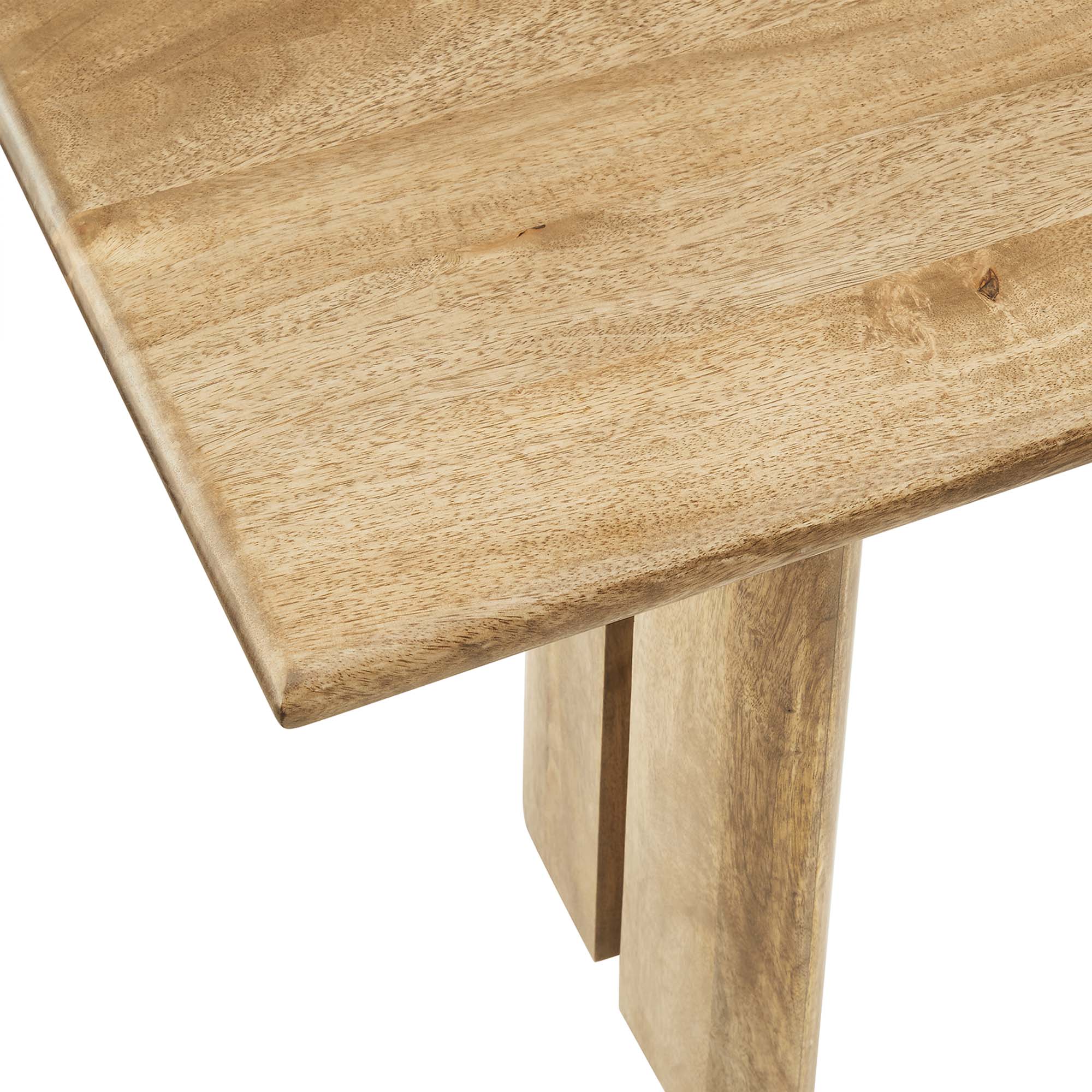 Amistad 58" Wood Bench - Oak
