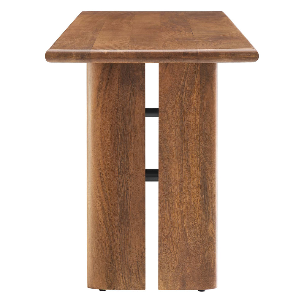 Amistad 58" Wood Bench - Walnut
