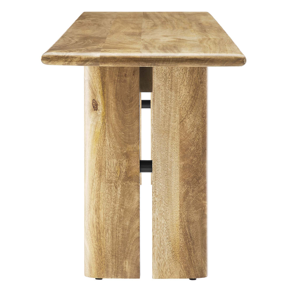Amistad 72" Wood Bench - Oak