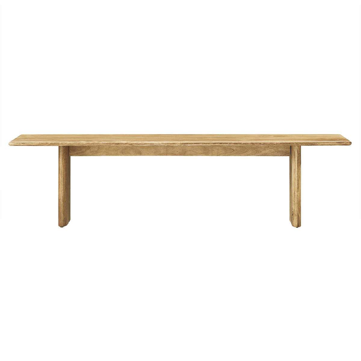 Amistad 72" Wood Bench - Oak