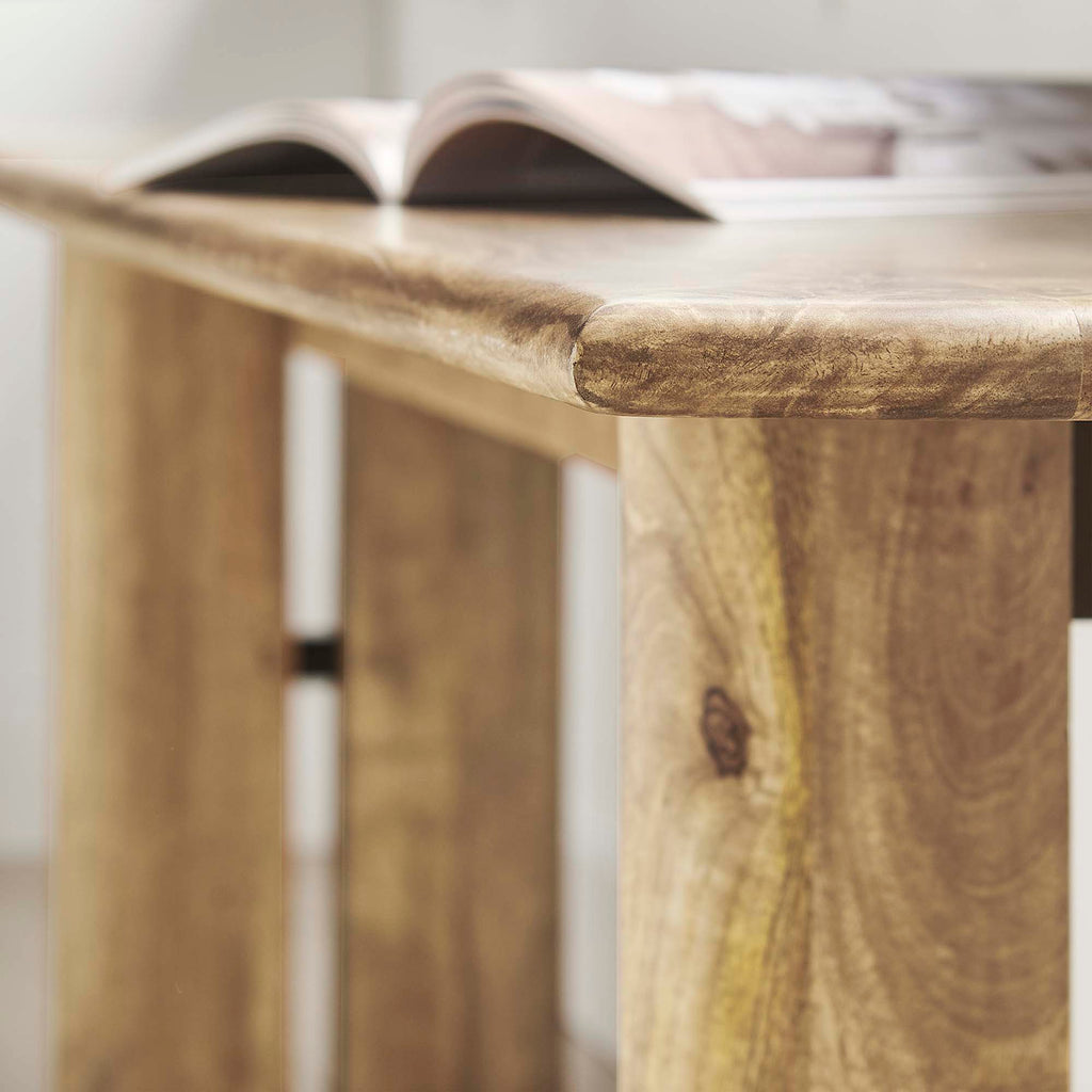 Amistad 72" Wood Bench - Oak